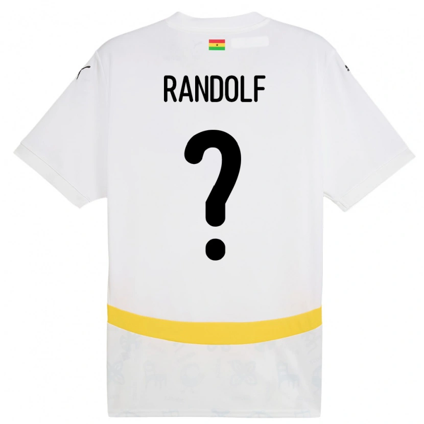 Danxen Femme Maillot Ghana Augustine Randolf #0 Blanc Tenues Domicile 24-26 T-Shirt