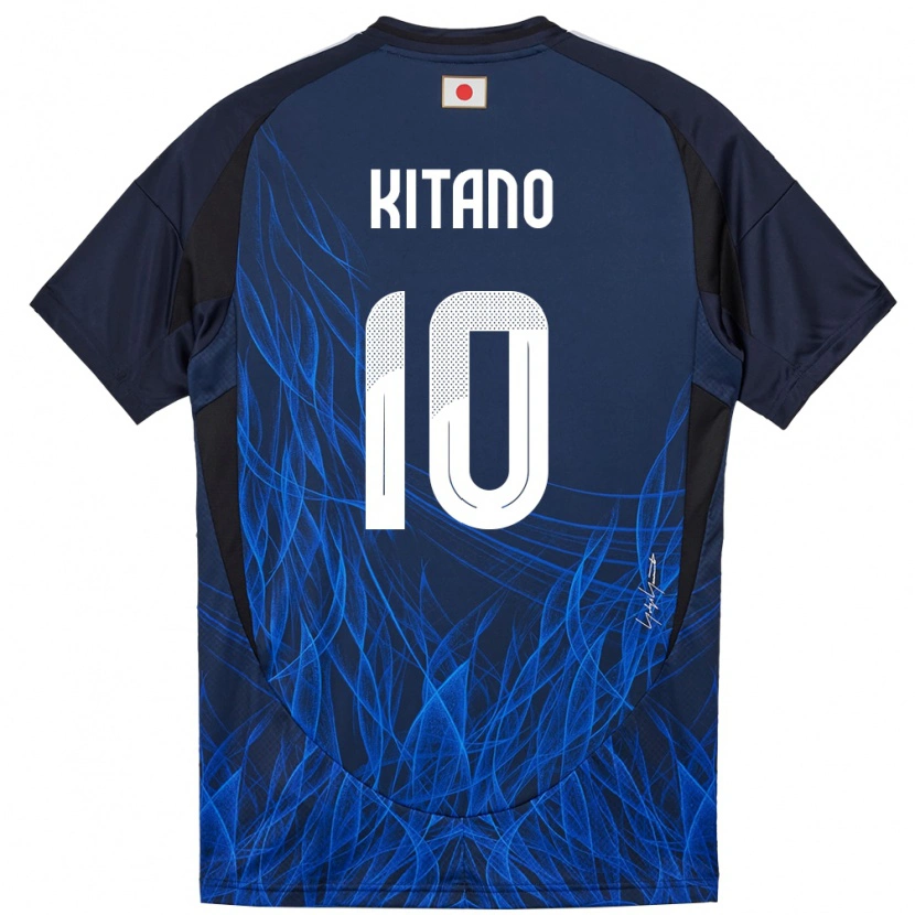 Danxen Femme Maillot Japon Sota Kitano #10 Bleu Foncé Tenues Domicile 24-26 T-Shirt