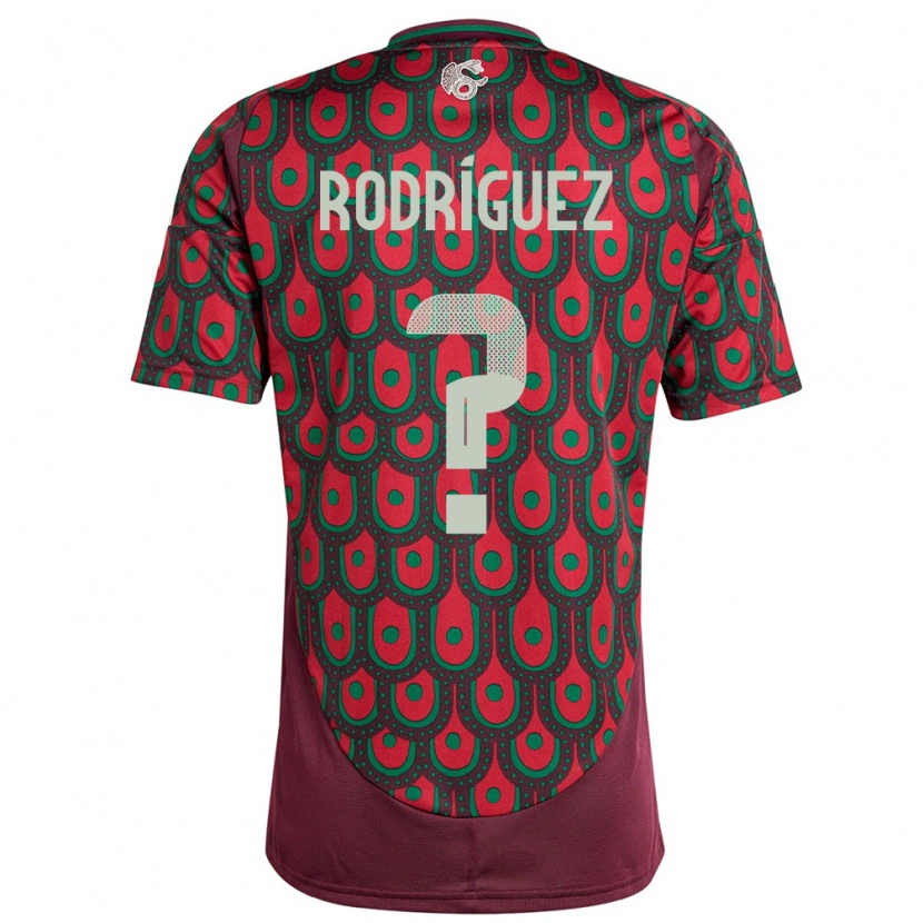 Danxen Femme Maillot Mexique Bryan Rodríguez #0 Bordeaux Tenues Domicile 24-26 T-Shirt