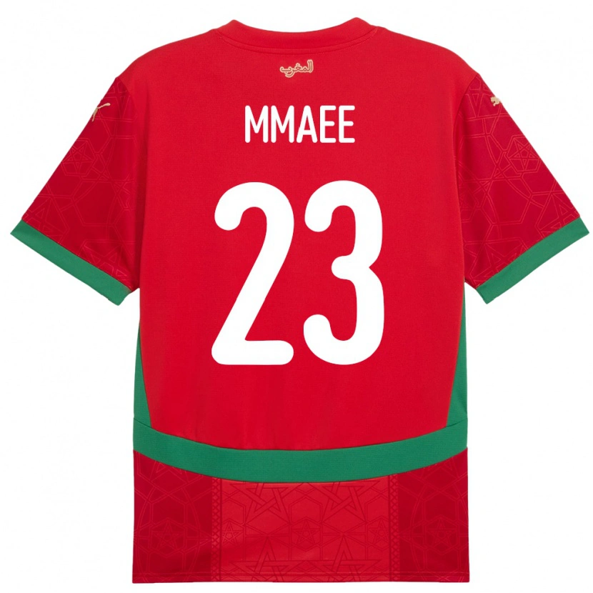 Danxen Femme Maillot Maroc Ryan Mmaee #23 Rouge Tenues Domicile 24-26 T-Shirt