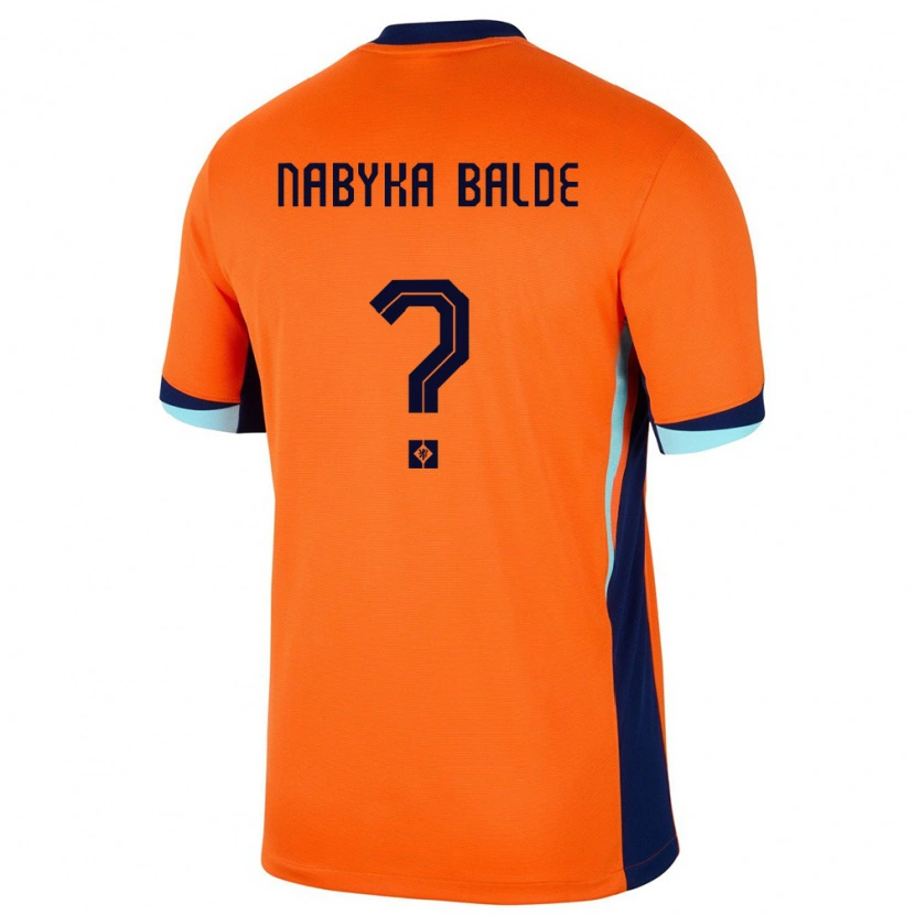 Danxen Femme Maillot Pays-Bas Mamadou Nabyka Balde #0 Orange Tenues Domicile 24-26 T-Shirt