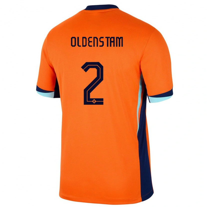 Danxen Femme Maillot Pays-Bas Lyfe Oldenstam #2 Orange Tenues Domicile 24-26 T-Shirt