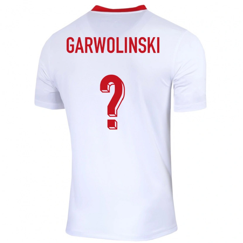 Danxen Femme Maillot Pologne Adam Garwolinski #0 Blanc Tenues Domicile 24-26 T-Shirt