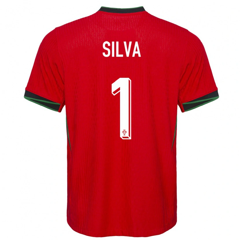 Danxen Femme Maillot Portugal Francisco Silva #1 Rouge Tenues Domicile 24-26 T-Shirt
