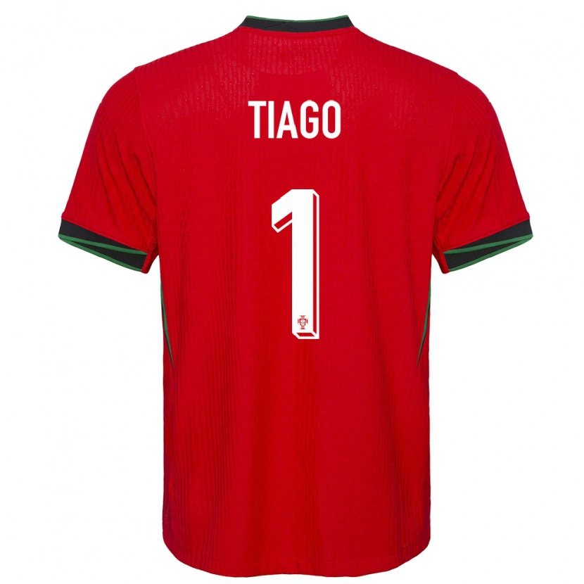 Danxen Femme Maillot Portugal Tiago Ferreira #1 Rouge Tenues Domicile 24-26 T-Shirt