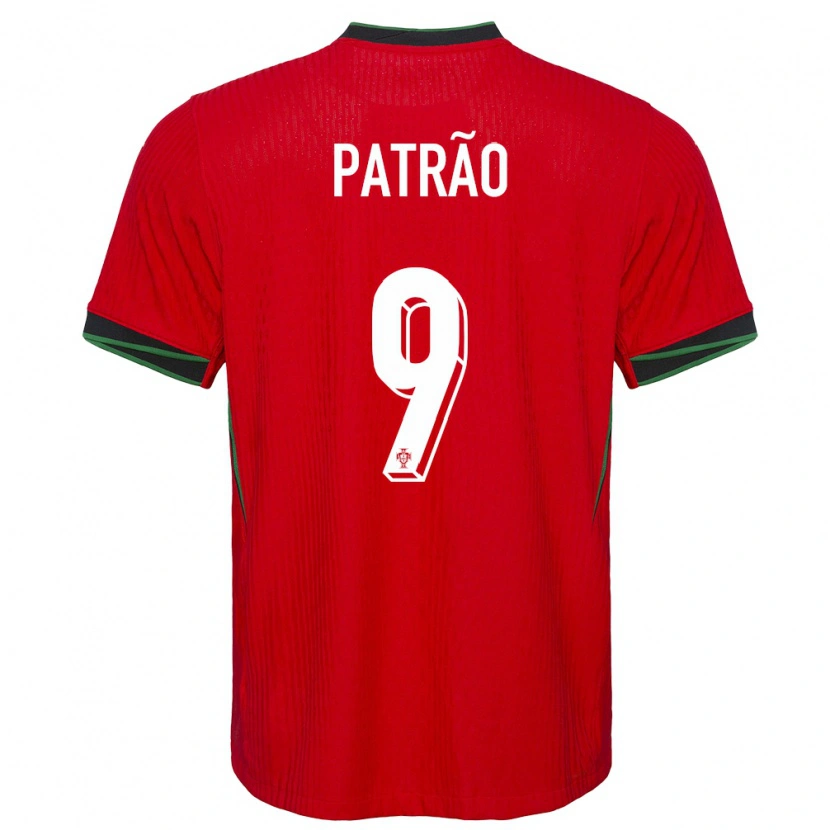 Danxen Femme Maillot Portugal Afonso Patrão #9 Rouge Tenues Domicile 24-26 T-Shirt