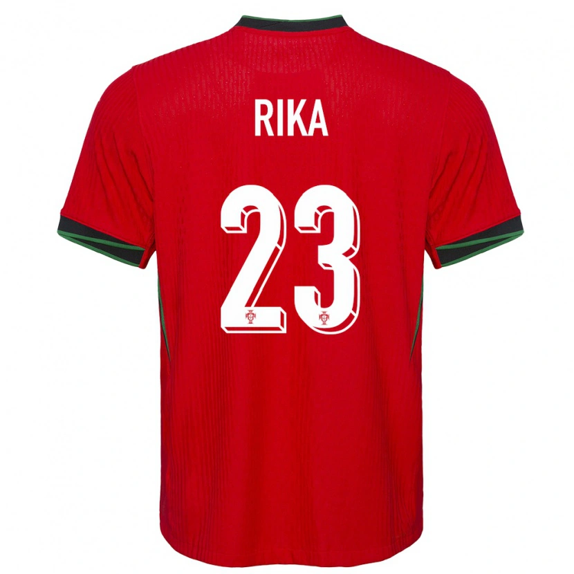 Danxen Femme Maillot Portugal Rika #23 Rouge Tenues Domicile 24-26 T-Shirt