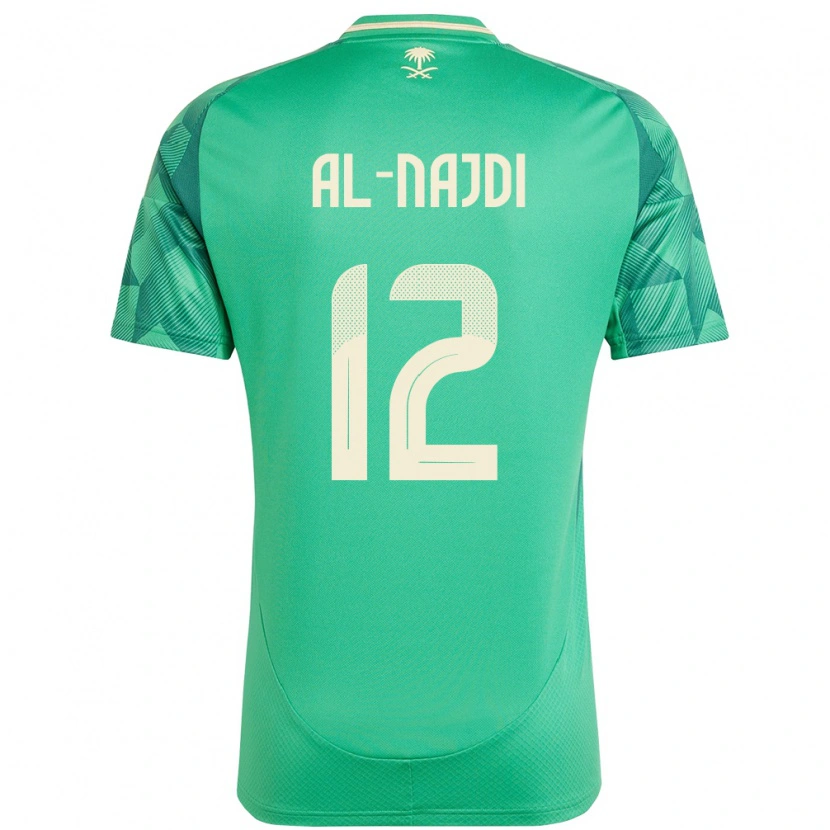 Danxen Femme Maillot Arabie Saoudite Salem Al-Najdi #12 Vert Tenues Domicile 24-26 T-Shirt