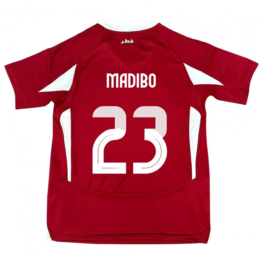 Danxen Femme Maillot Qatar Assim Madibo #23 Rouge Tenues Domicile 24-26 T-Shirt