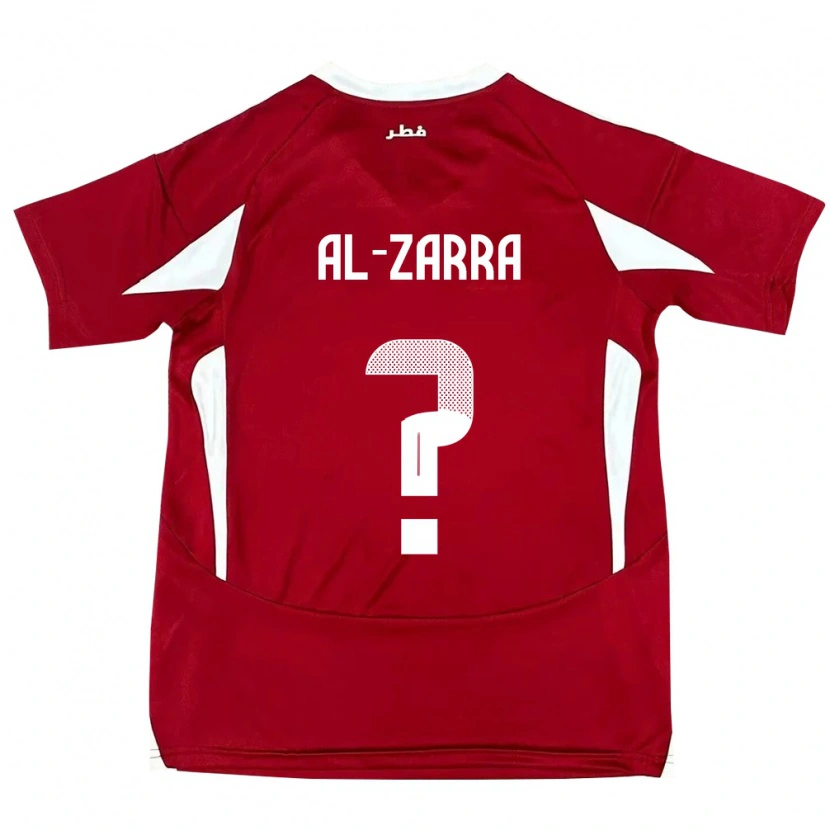 Danxen Femme Maillot Qatar Jassim Al-Zarra #0 Rouge Tenues Domicile 24-26 T-Shirt