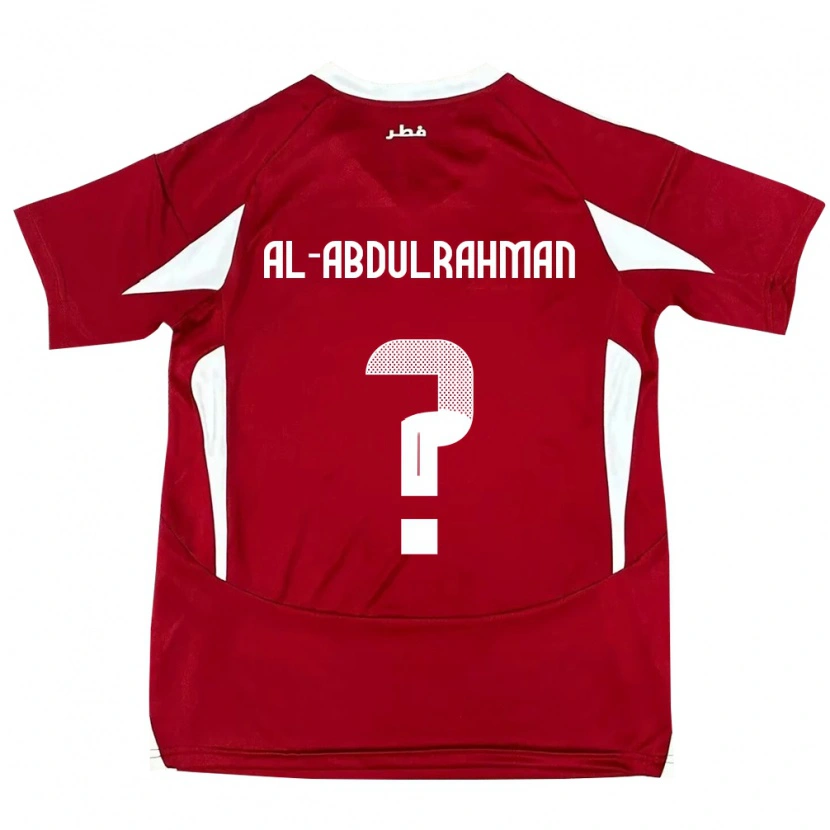 Danxen Femme Maillot Qatar Sultan Majed Al-Abdulrahman #0 Rouge Tenues Domicile 24-26 T-Shirt