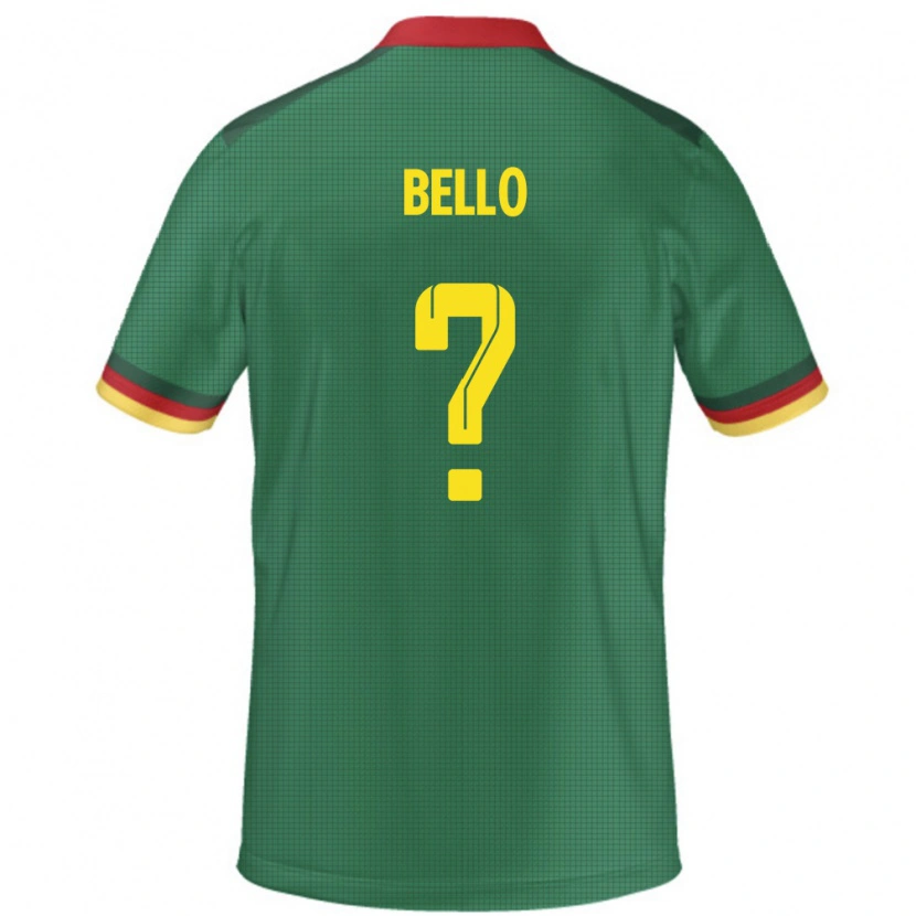 Danxen Femme Maillot Cameroun Karim Bello #0 Vert Tenues Domicile 24-26 T-Shirt