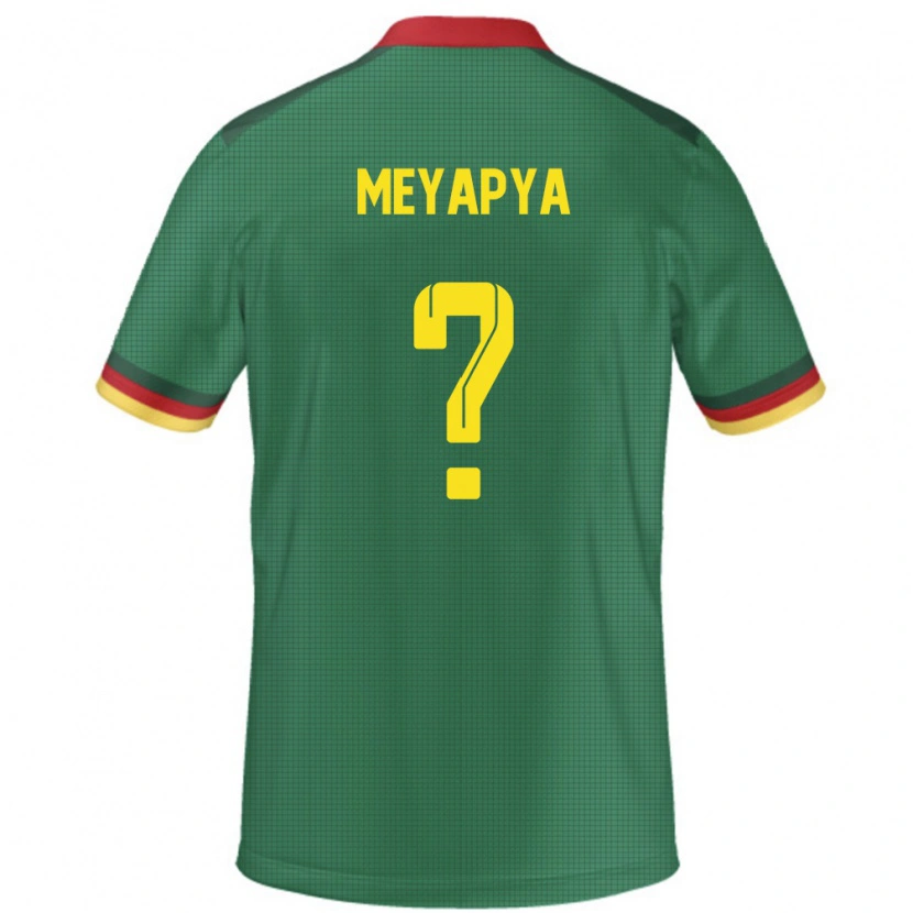 Danxen Femme Maillot Cameroun Blondon Meyapya #0 Vert Tenues Domicile 24-26 T-Shirt