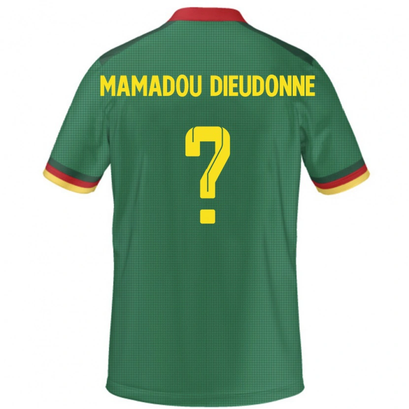 Danxen Femme Maillot Cameroun Malik Mamadou Dieudonne #0 Vert Tenues Domicile 24-26 T-Shirt