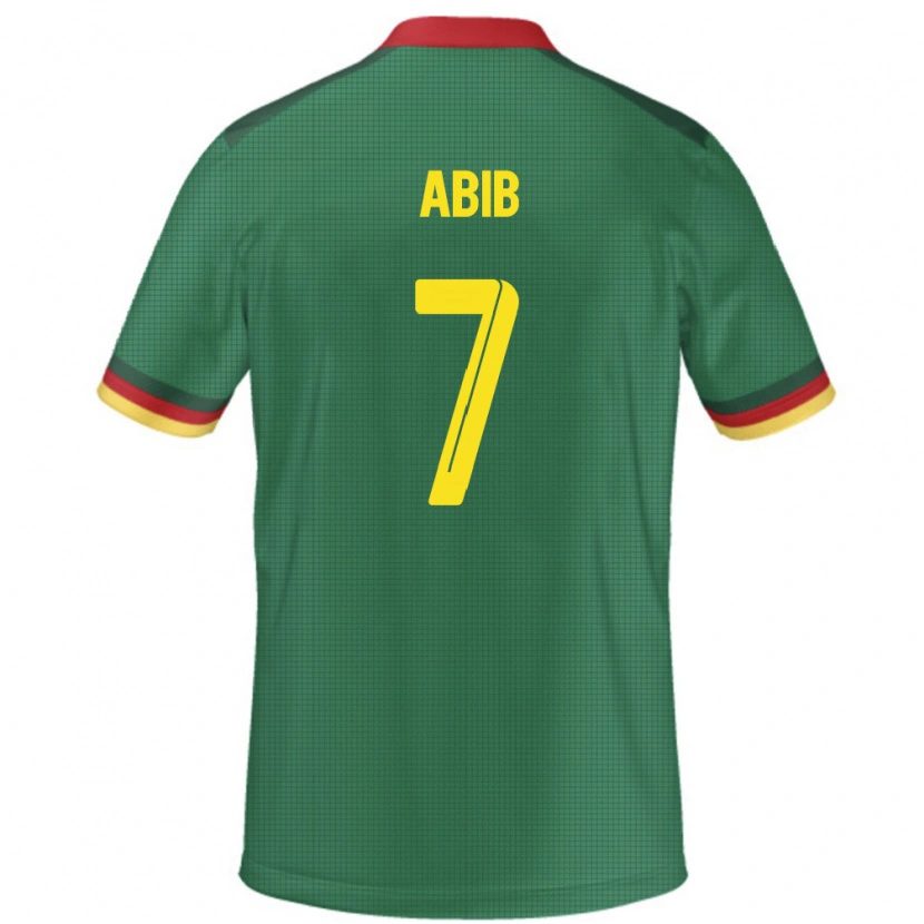 Danxen Femme Maillot Cameroun Tize Abib #7 Vert Tenues Domicile 24-26 T-Shirt
