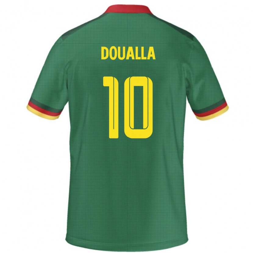 Danxen Femme Maillot Cameroun Nathan Doualla #10 Vert Tenues Domicile 24-26 T-Shirt