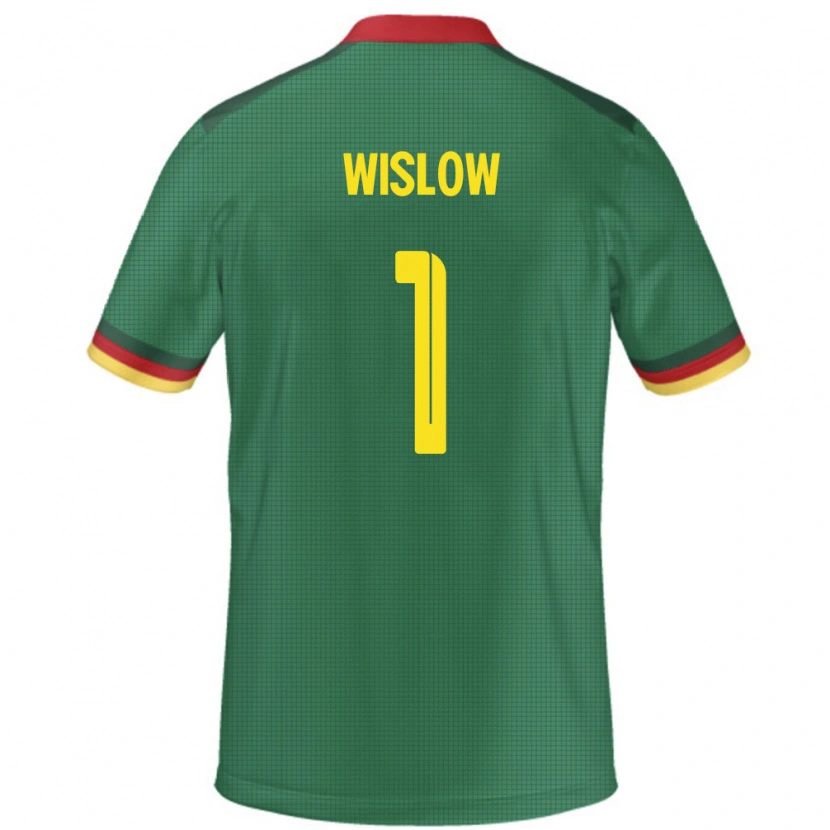 Danxen Femme Maillot Cameroun Hecube Wislow #1 Vert Tenues Domicile 24-26 T-Shirt
