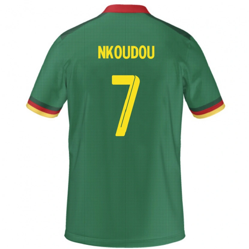 Danxen Femme Maillot Cameroun Georges-Kevin Nkoudou #7 Vert Tenues Domicile 24-26 T-Shirt