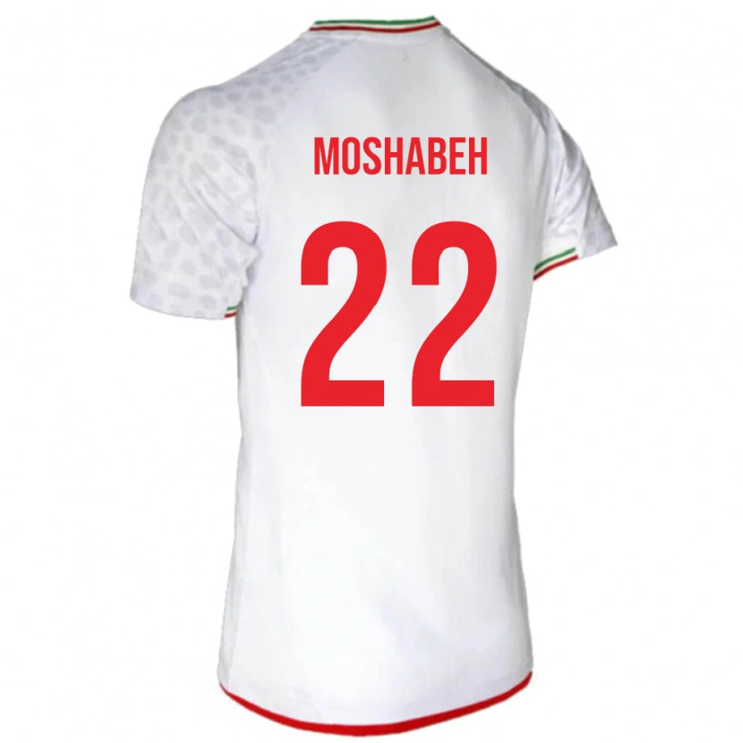Danxen Femme Maillot Iran Mahan Moshabeh #22 Blanc Tenues Domicile 24-26 T-Shirt