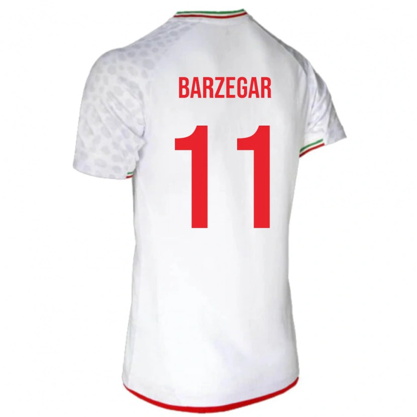 Danxen Femme Maillot Iran Aria Barzegar #11 Blanc Tenues Domicile 24-26 T-Shirt