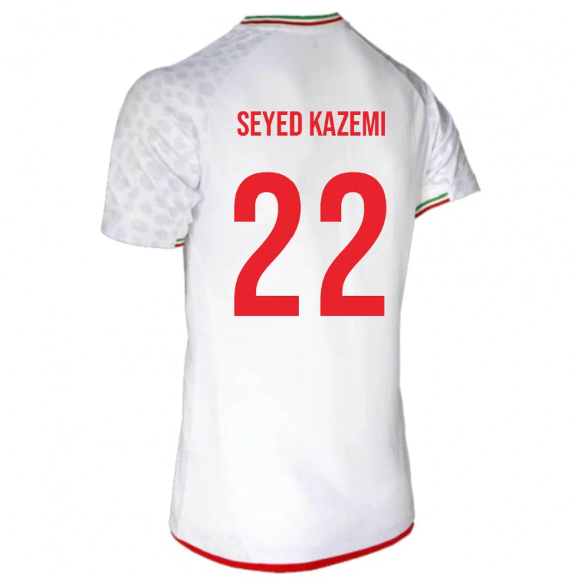 Danxen Femme Maillot Iran Arefeh Seyed Kazemi #22 Blanc Tenues Domicile 24-26 T-Shirt