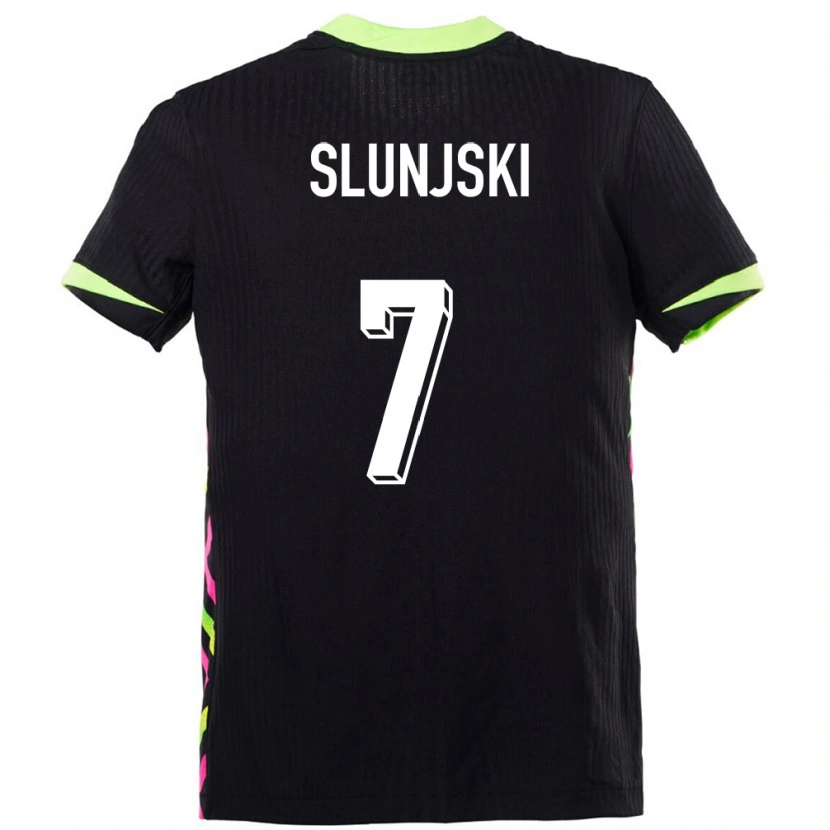 Danxen Femme Maillot Australie Noah Slunjski #7 Bleu Foncé Tenues Extérieur 24-26 T-Shirt