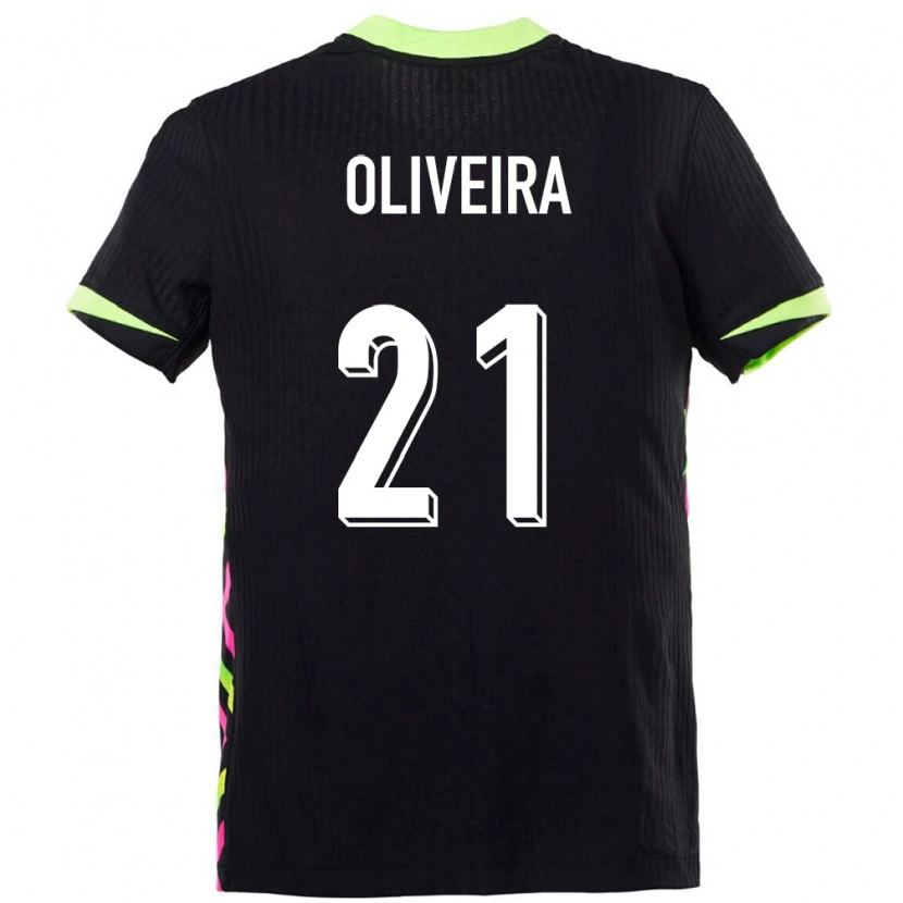 Danxen Femme Maillot Australie Henrique Oliveira #21 Bleu Foncé Tenues Extérieur 24-26 T-Shirt