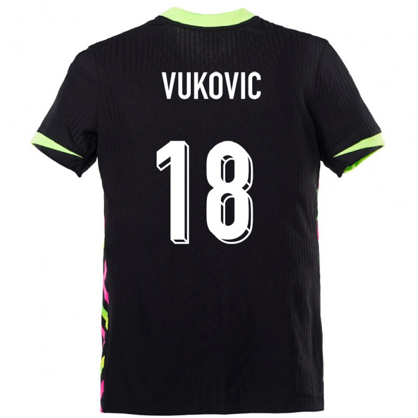 Danxen Femme Maillot Australie Danny Vukovic #18 Bleu Foncé Tenues Extérieur 24-26 T-Shirt
