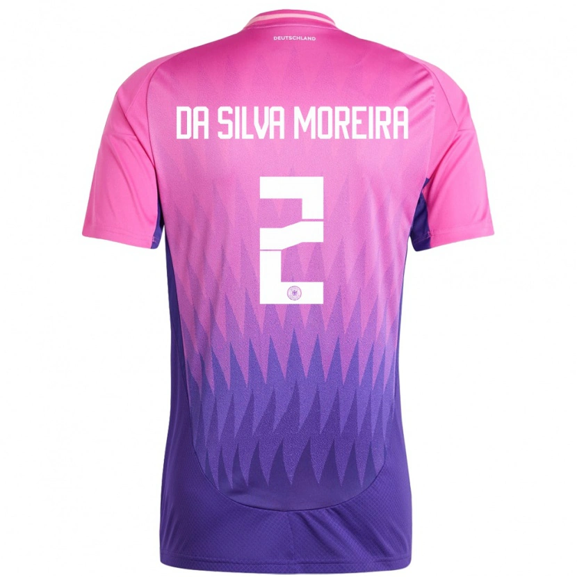 Danxen Femme Maillot Allemagne Eric Da Silva Moreira #2 Rose-Mauve Tenues Extérieur 24-26 T-Shirt