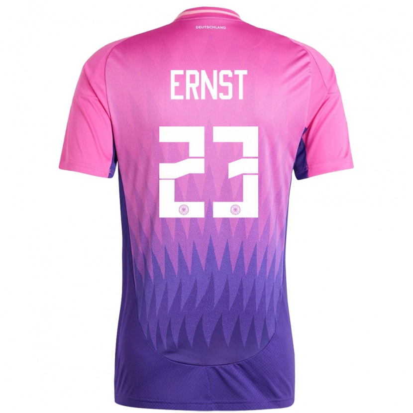 Danxen Femme Maillot Allemagne Tjark Ernst #23 Rose-Mauve Tenues Extérieur 24-26 T-Shirt