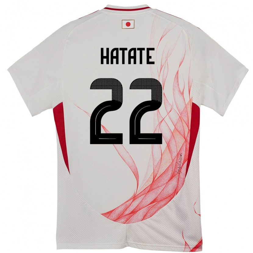 Danxen Femme Maillot Japon Reo Hatate #22 Blanc Tenues Extérieur 24-26 T-Shirt