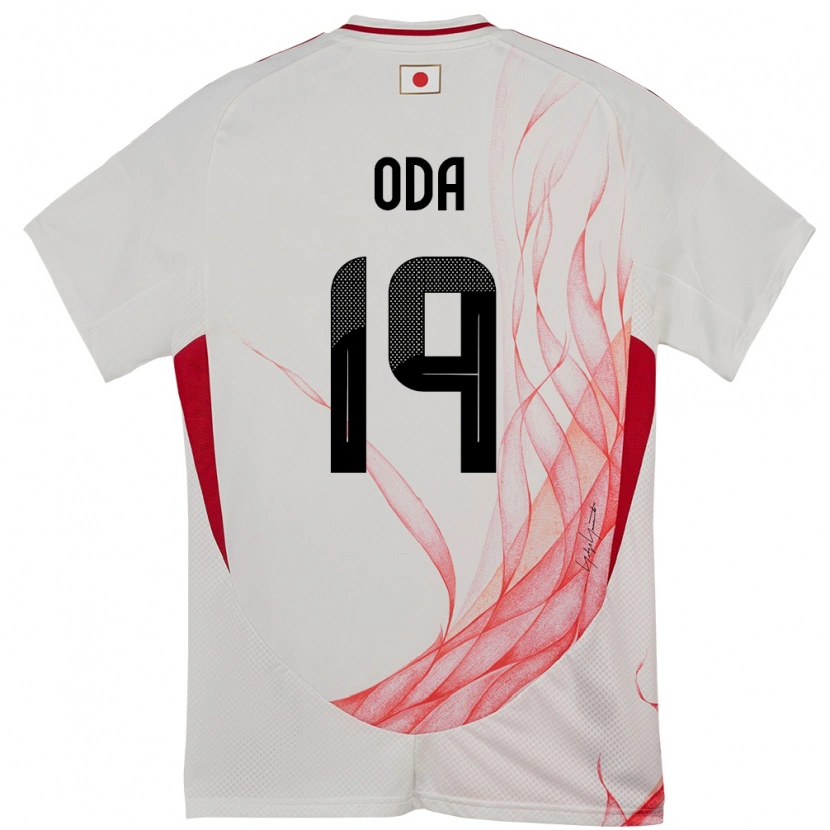 Danxen Femme Maillot Japon Yutaro Oda #19 Blanc Tenues Extérieur 24-26 T-Shirt