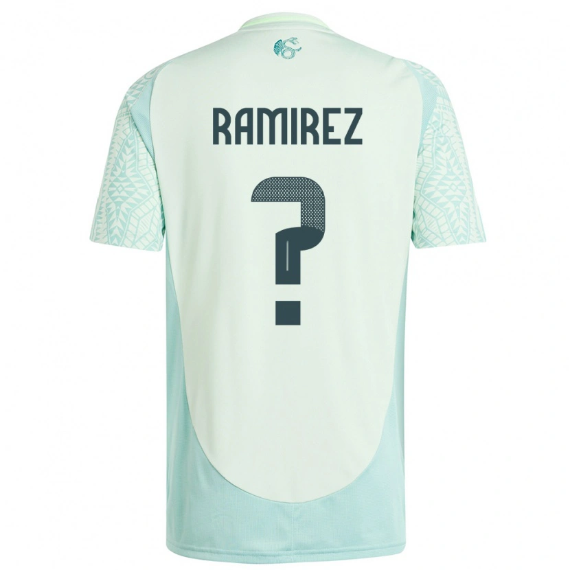 Danxen Femme Maillot Mexique Leonardo Ramirez #0 Lin Vert Tenues Extérieur 24-26 T-Shirt