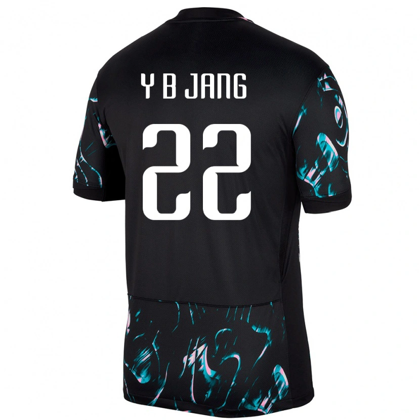 Danxen Femme Maillot Corée Du Sud Jang Yu Bin #22 Noir Tenues Extérieur 24-26 T-Shirt