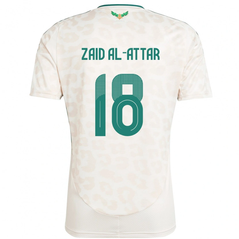 Danxen Femme Maillot Arabie Saoudite Ramez Zaid Al-Attar #18 Blanc Tenues Extérieur 24-26 T-Shirt