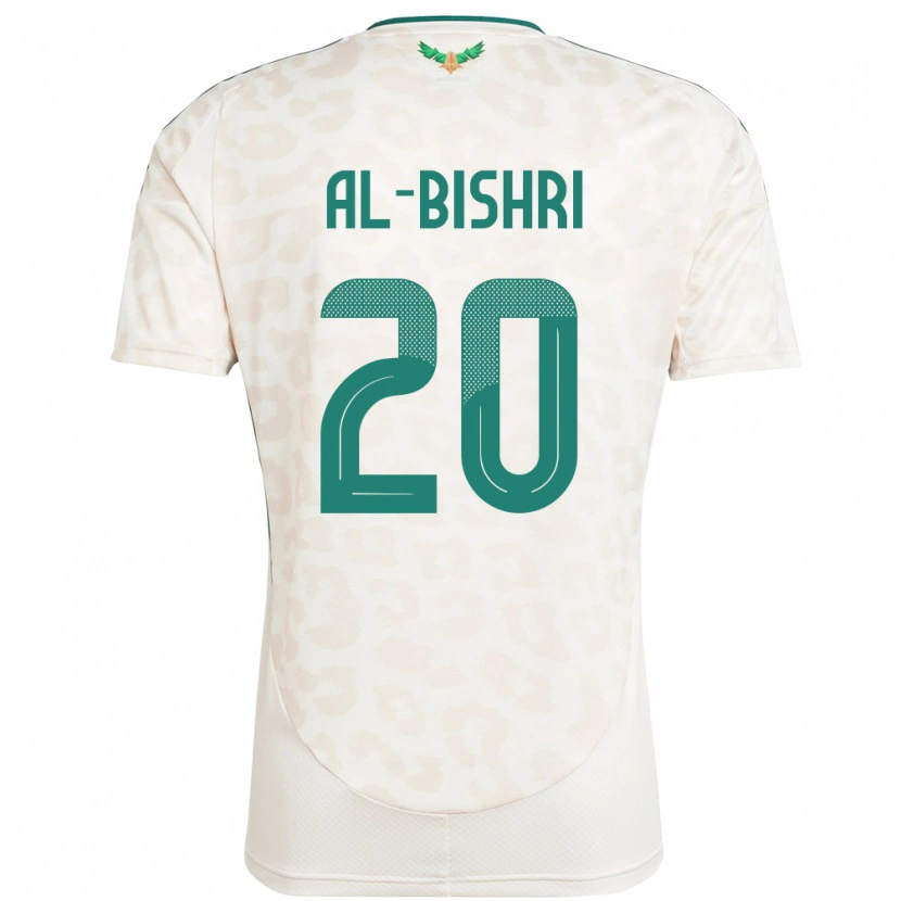 Danxen Femme Maillot Arabie Saoudite Nawaf Al-Bishri #20 Blanc Tenues Extérieur 24-26 T-Shirt