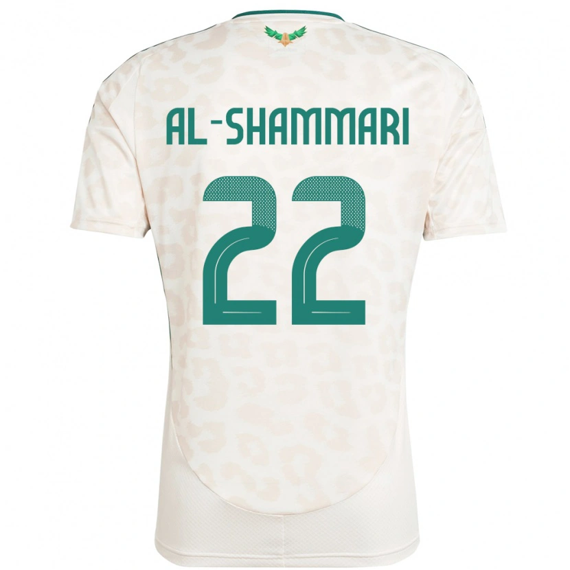 Danxen Femme Maillot Arabie Saoudite Affas Al-Shammari #22 Blanc Tenues Extérieur 24-26 T-Shirt