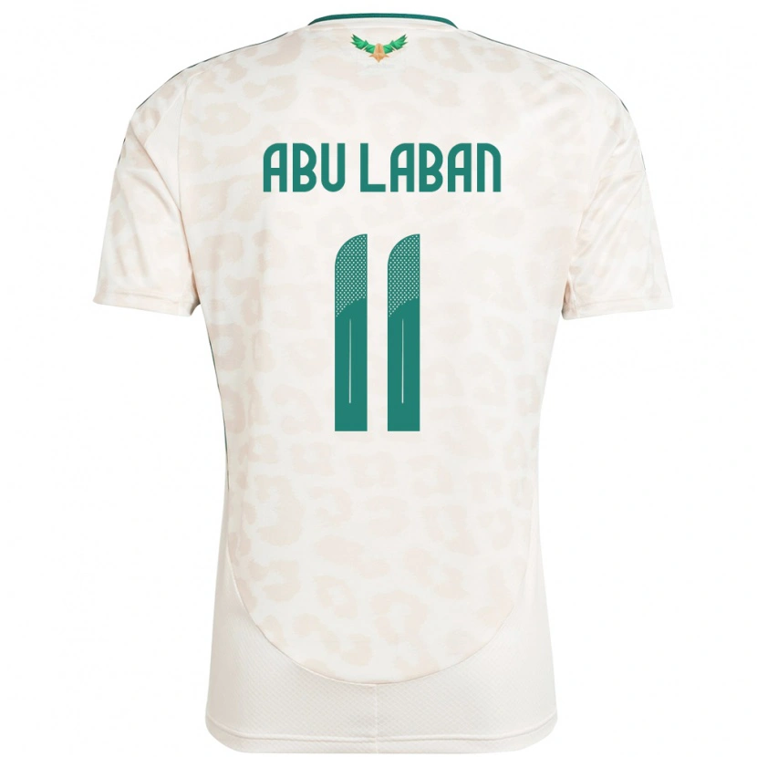 Danxen Femme Maillot Arabie Saoudite Dalia Abu Laban #11 Blanc Tenues Extérieur 24-26 T-Shirt