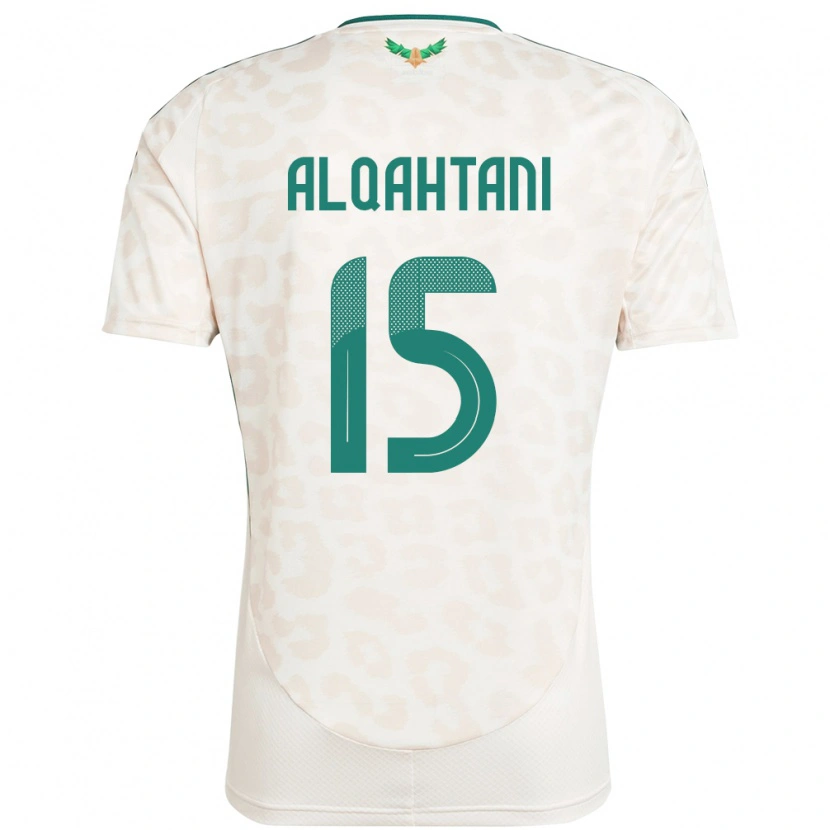 Danxen Femme Maillot Arabie Saoudite Mohammed Alqahtani #15 Blanc Tenues Extérieur 24-26 T-Shirt