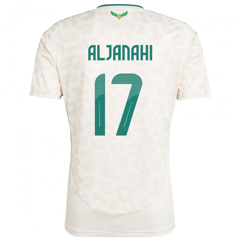 Danxen Femme Maillot Arabie Saoudite Nawaf Aljanahi #17 Blanc Tenues Extérieur 24-26 T-Shirt