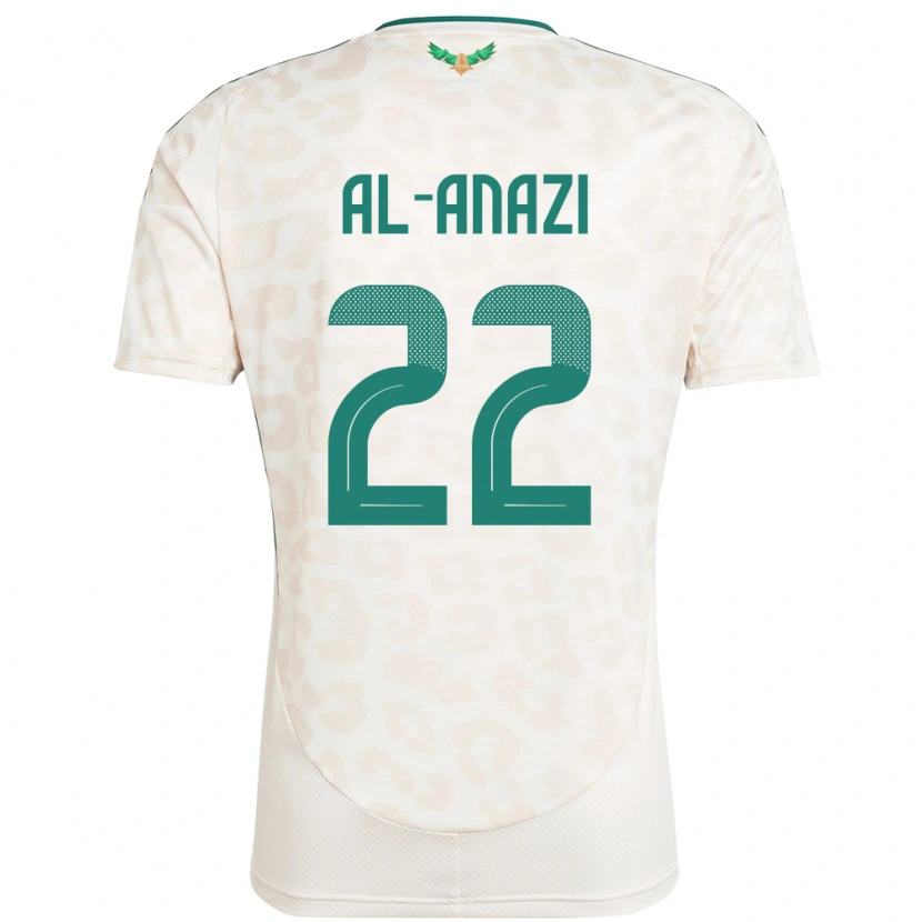Danxen Femme Maillot Arabie Saoudite Lama Al Anazi #22 Blanc Tenues Extérieur 24-26 T-Shirt