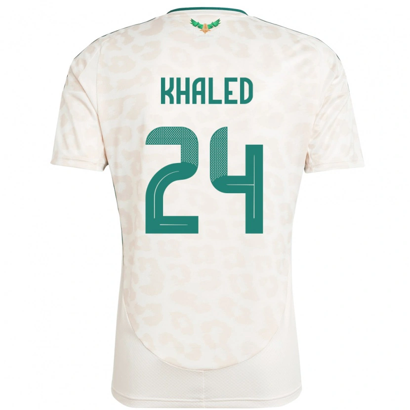 Danxen Femme Maillot Arabie Saoudite Atheer Khaled #24 Blanc Tenues Extérieur 24-26 T-Shirt