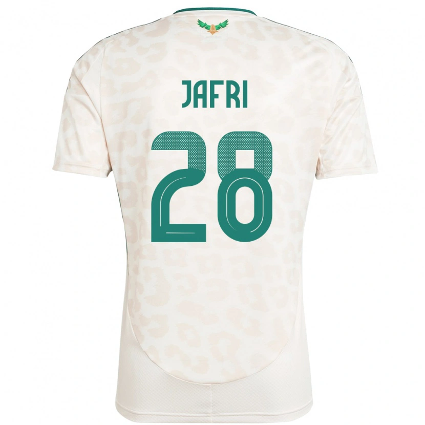 Danxen Femme Maillot Arabie Saoudite Farah Jafri #28 Blanc Tenues Extérieur 24-26 T-Shirt