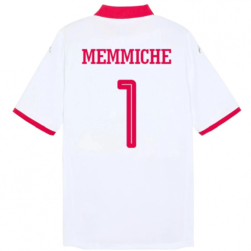 Danxen Femme Maillot Tunisie Amanallah Memmiche #1 Blanc Tenues Extérieur 24-26 T-Shirt