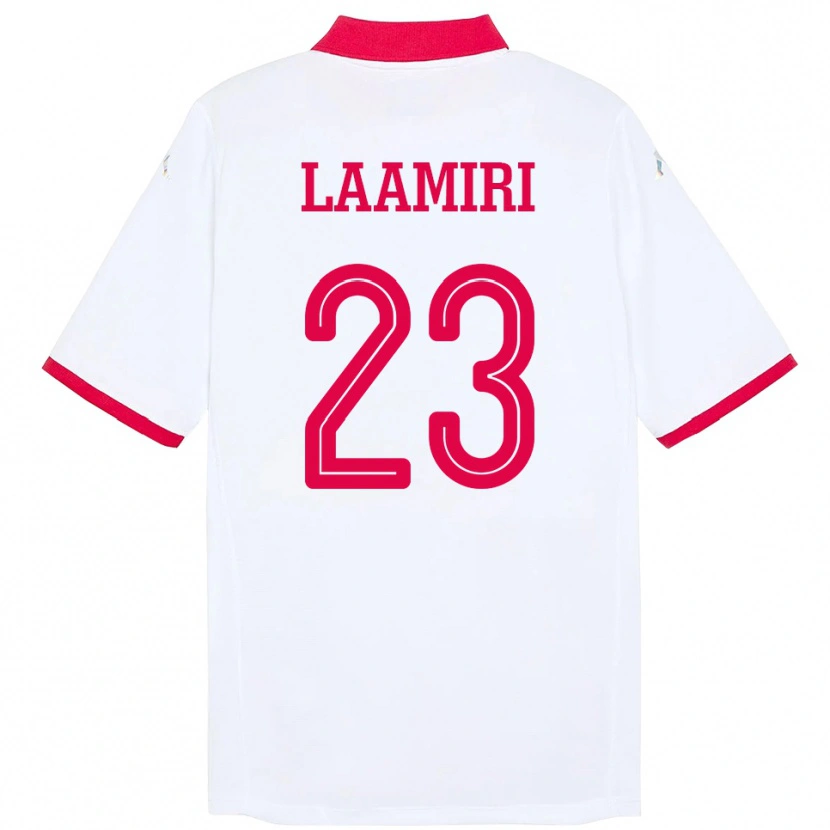 Danxen Femme Maillot Tunisie Soumaya Laamiri #23 Blanc Tenues Extérieur 24-26 T-Shirt