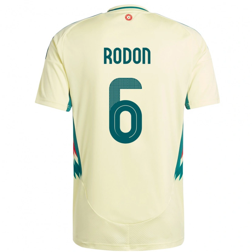 Danxen Femme Maillot Pays De Galles Joe Rodon #6 Beige Jaune Tenues Extérieur 24-26 T-Shirt