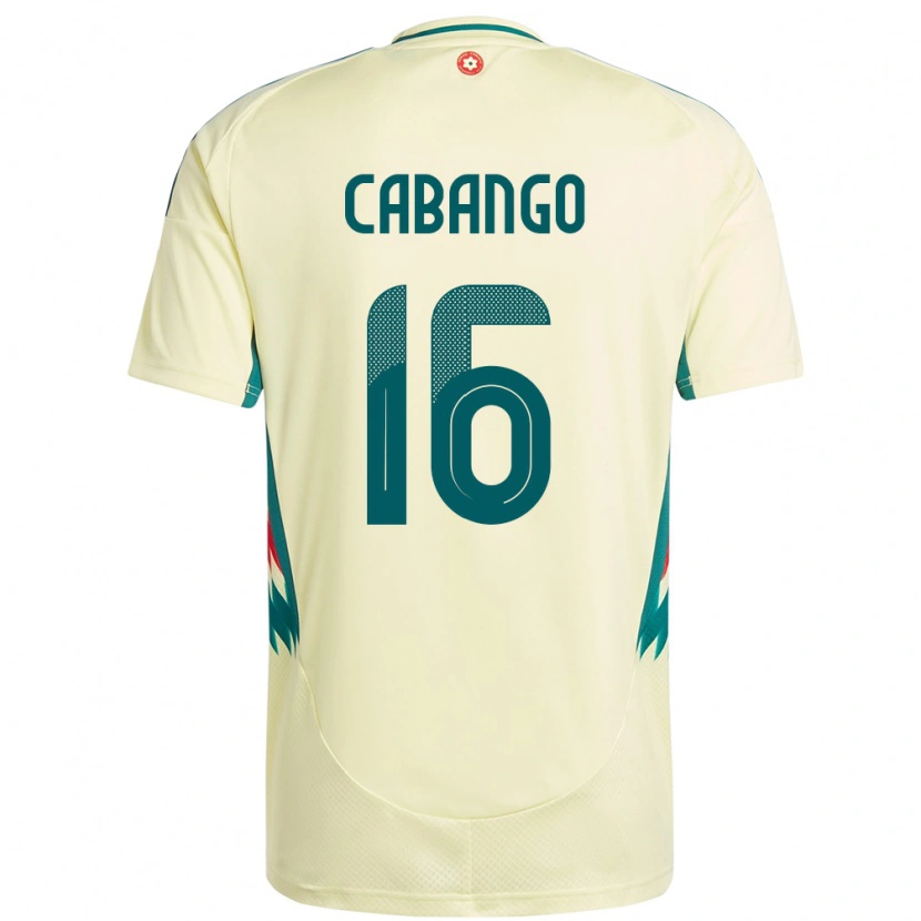 Danxen Femme Maillot Pays De Galles Ben Cabango #16 Beige Jaune Tenues Extérieur 24-26 T-Shirt