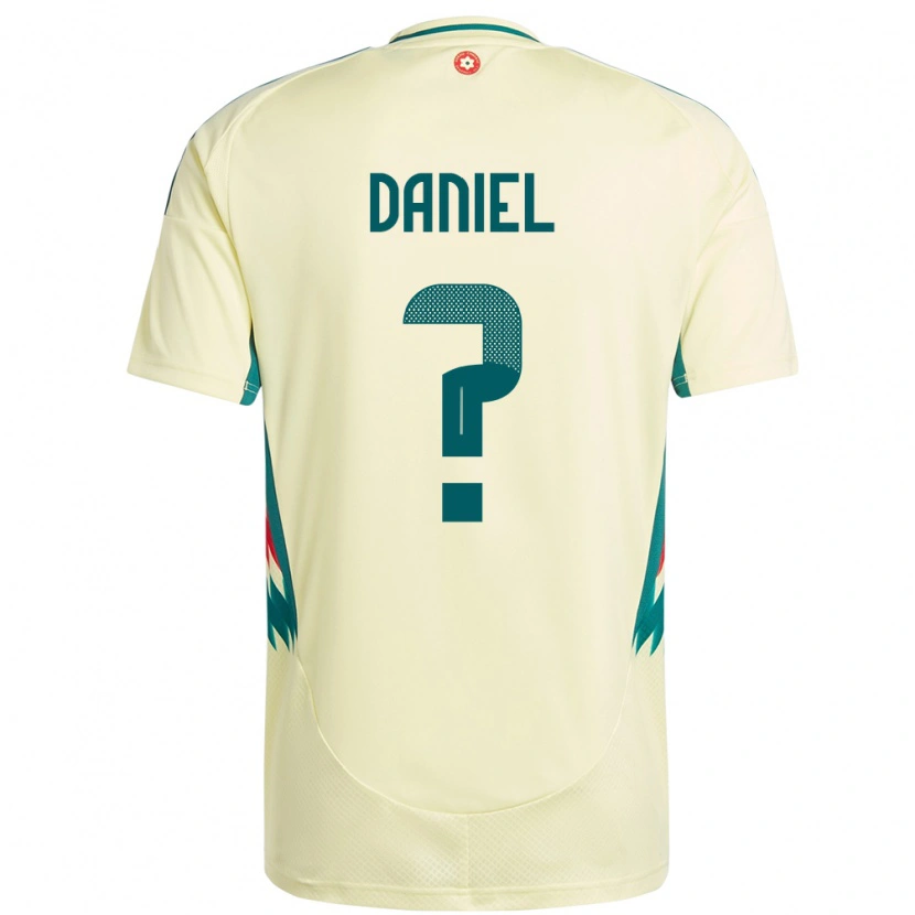 Danxen Femme Maillot Pays De Galles Hugo Daniel #0 Beige Jaune Tenues Extérieur 24-26 T-Shirt