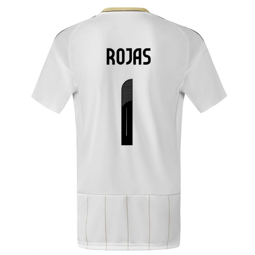 Danxen Femme Maillot Costa Rica Berny Rojas #1 Blanc Tenues Extérieur 24-26 T-Shirt