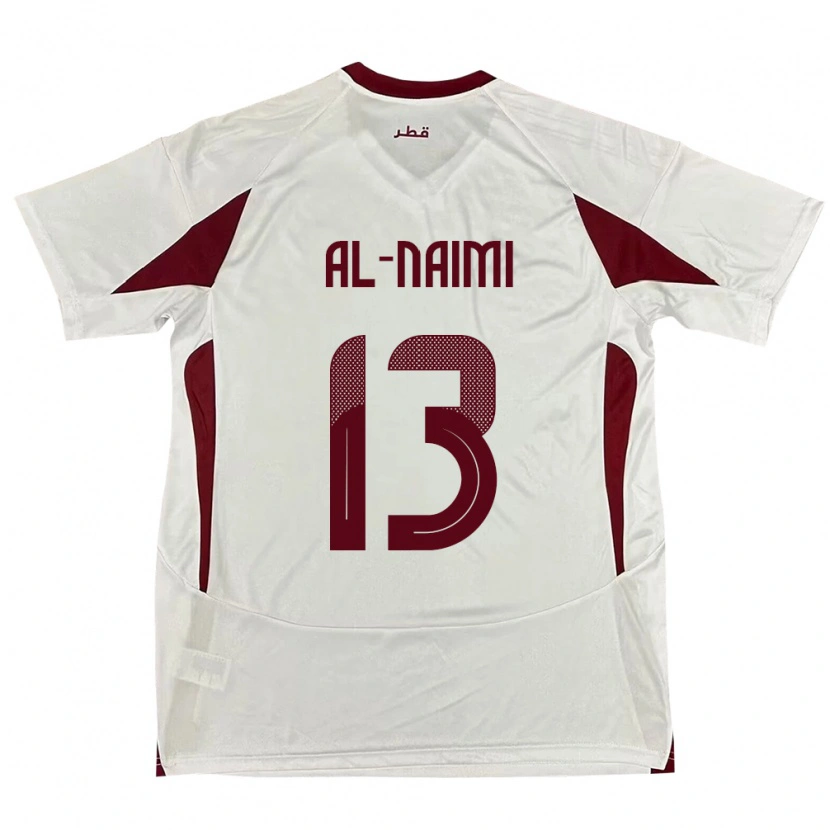 Danxen Femme Maillot Qatar Zahra Al Naimi #13 Blanc Tenues Extérieur 24-26 T-Shirt